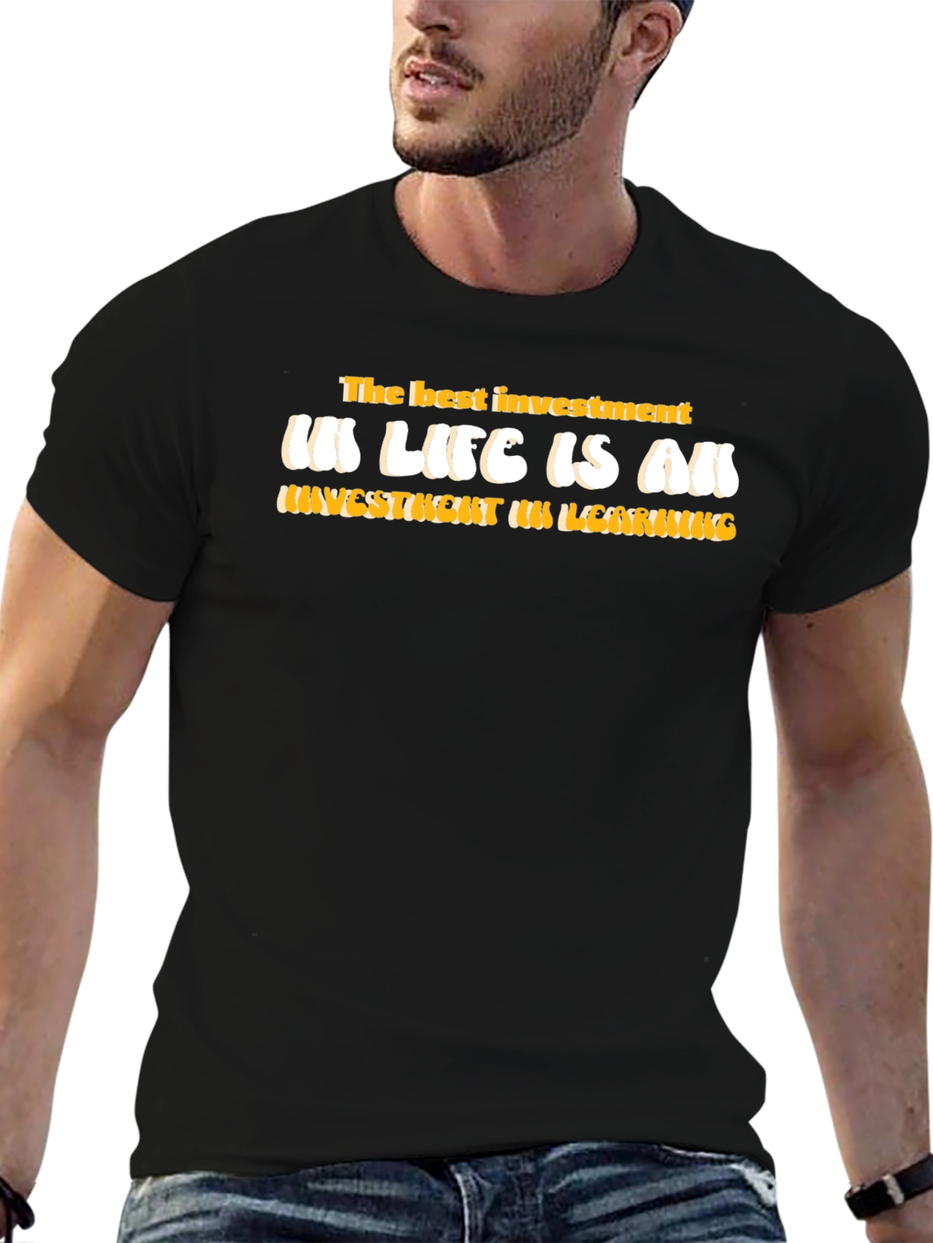 Investment in Learning T-Shirt - Motivational Graphic Tee