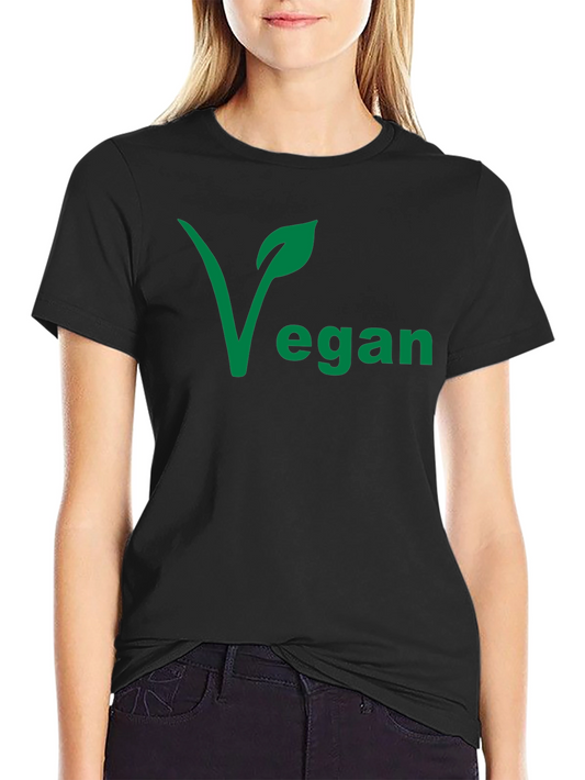 Vegan Graphic Tee - Leaf Design