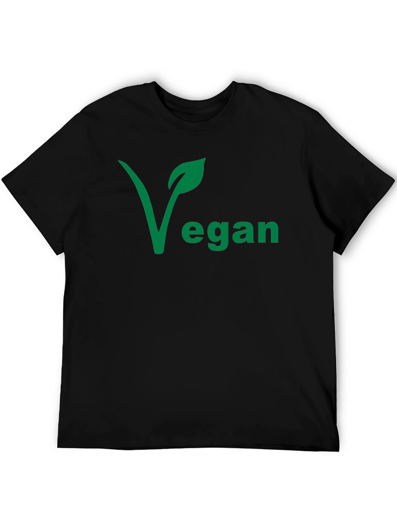 Vegan Graphic Tee - Leaf Design
