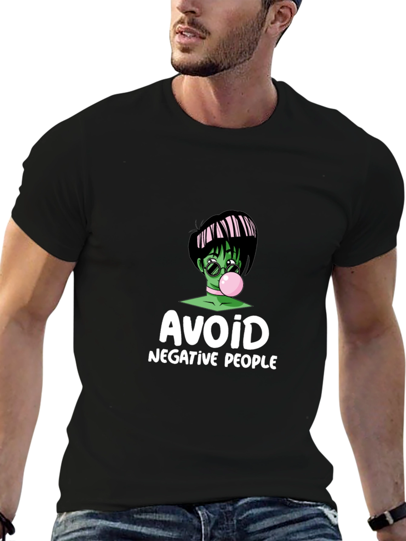 Avoid Negative People Graphic T-Shirt