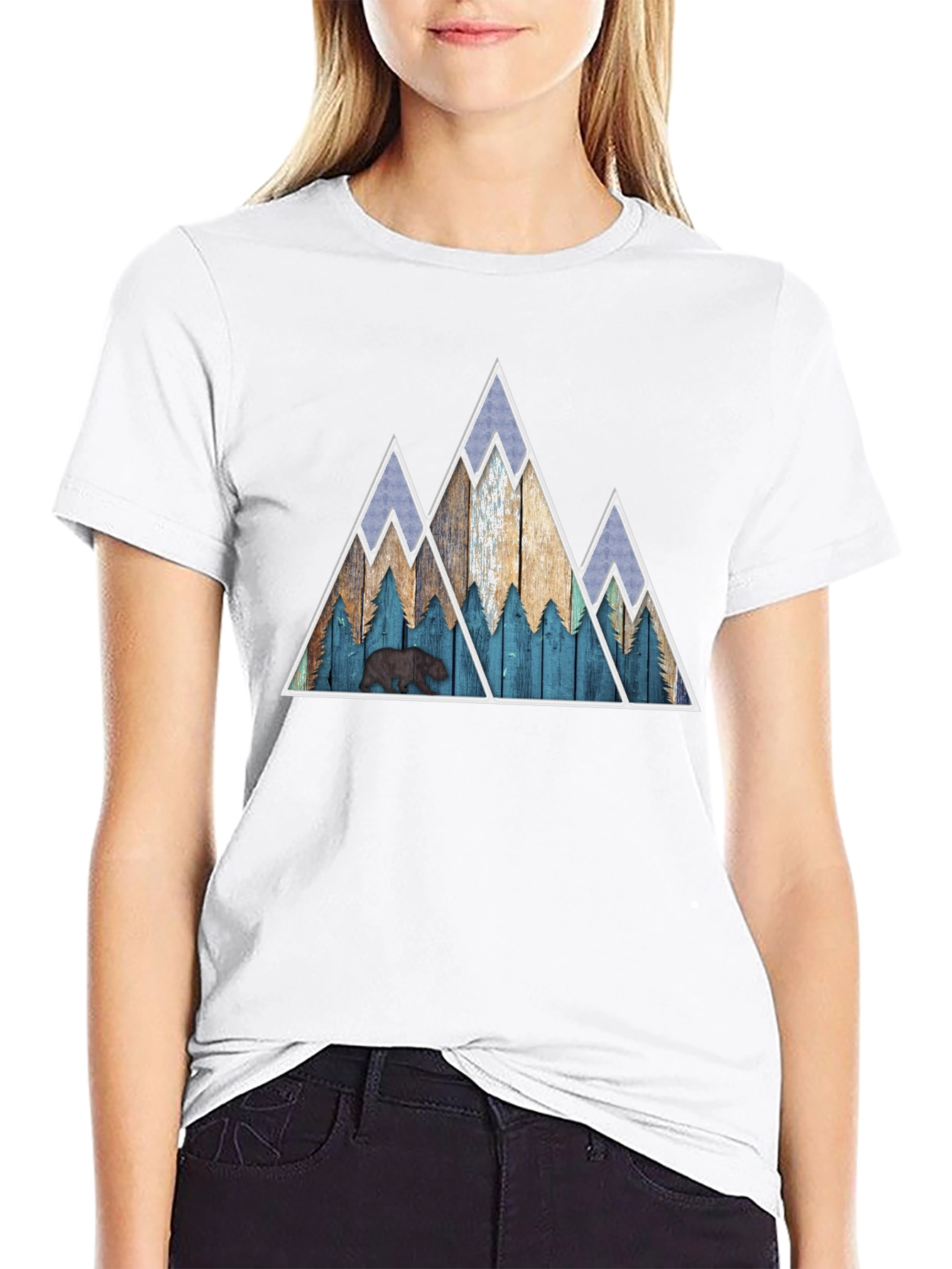 Mountain Bear Graphic T-Shirt