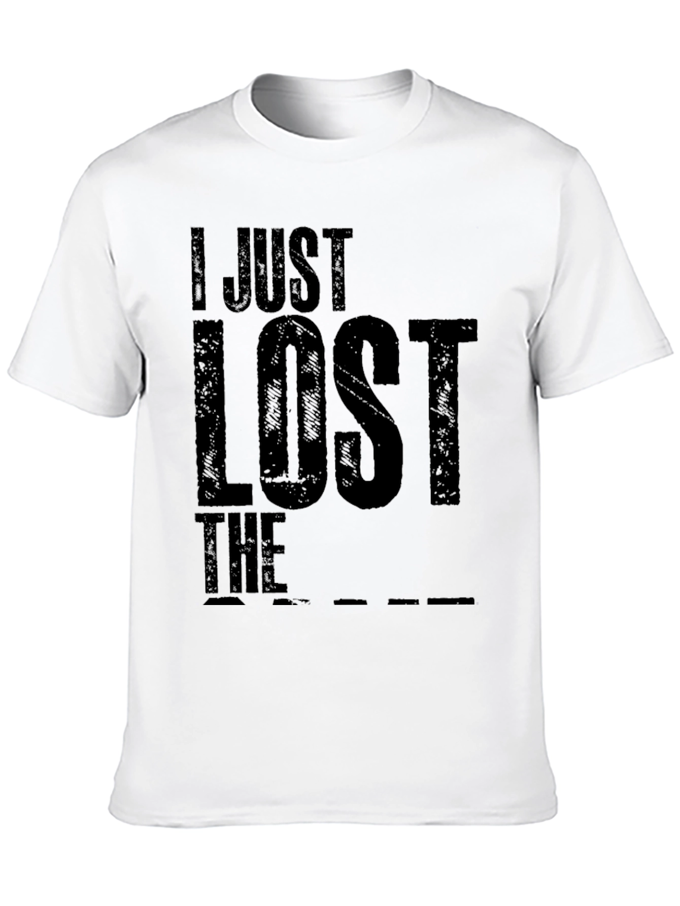 Humorous Lost the Game Black T-Shirt