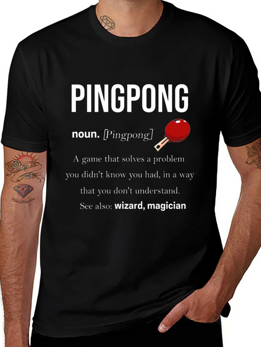 Funny Ping Pong Definition T-Shirt for Table Tennis Lovers