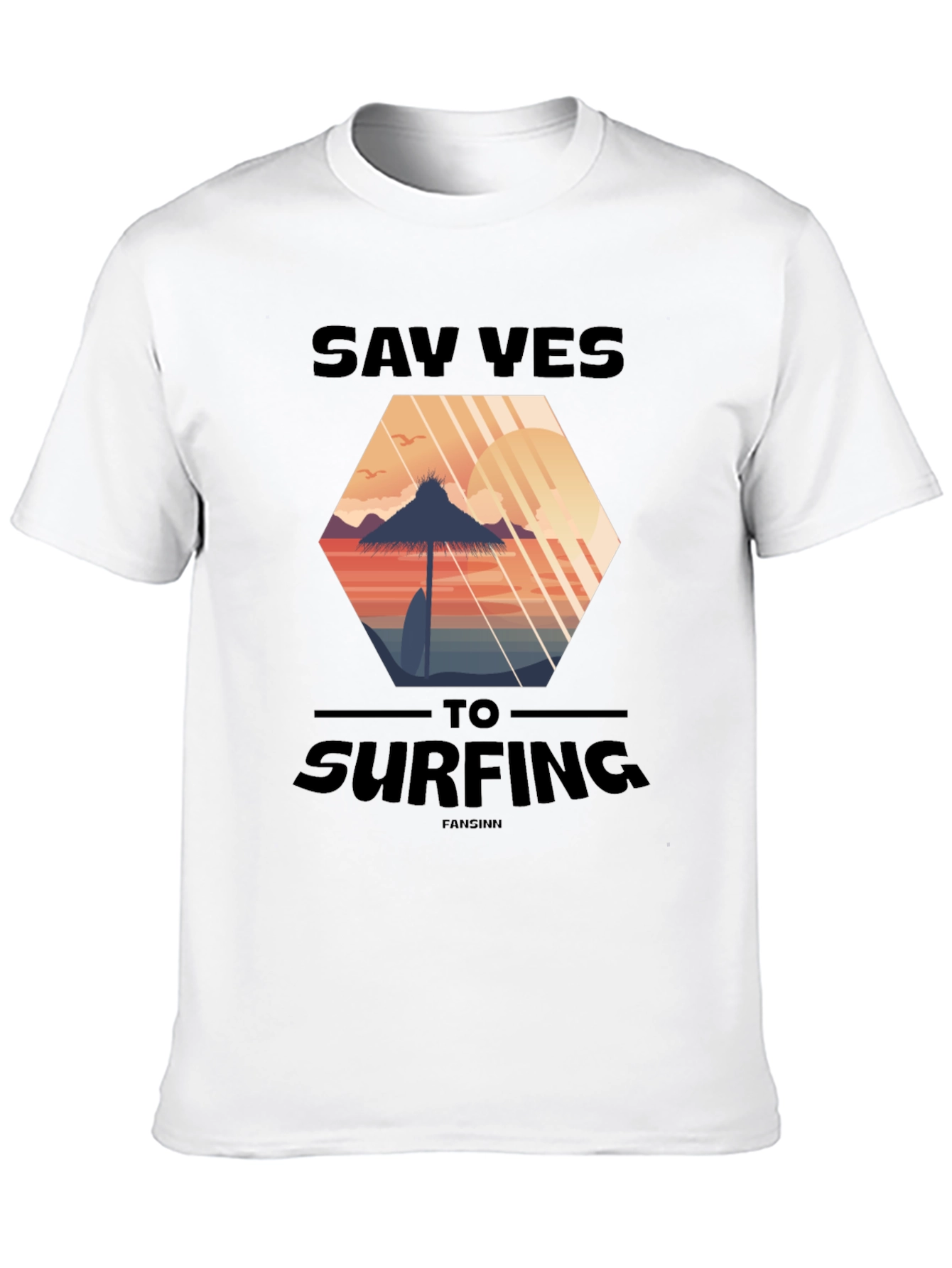 Say Yes to Surfing T-Shirt - Beach Vibes Tee