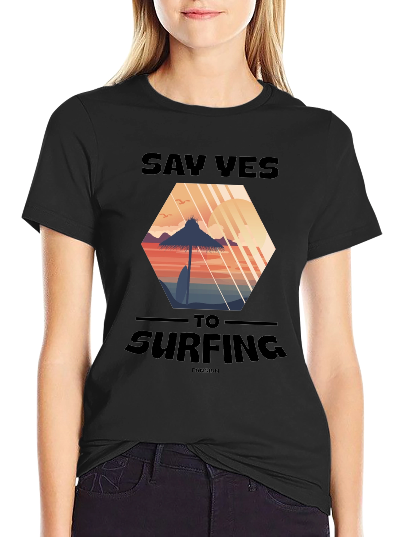 Say Yes to Surfing T-Shirt - Beach Vibes Tee