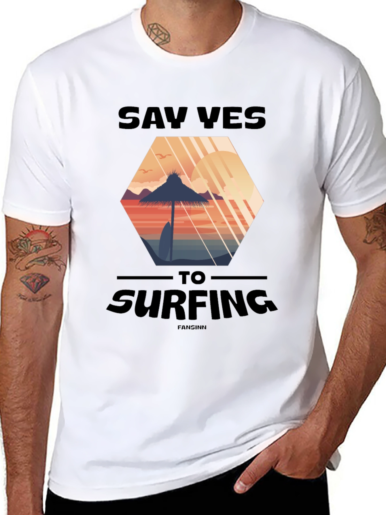 Say Yes to Surfing T-Shirt - Beach Vibes Tee