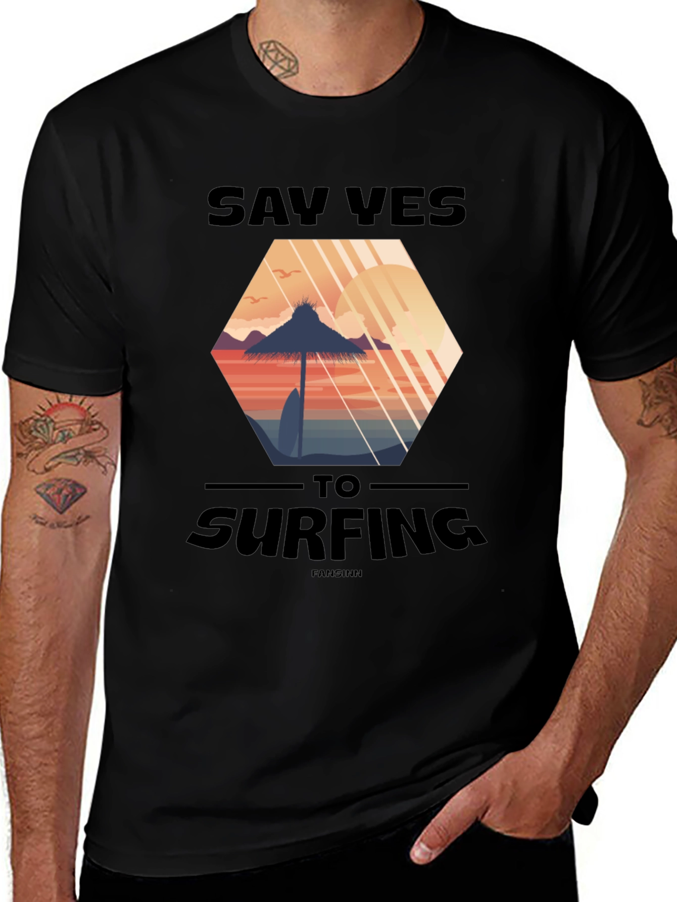 Say Yes to Surfing T-Shirt - Beach Vibes Tee