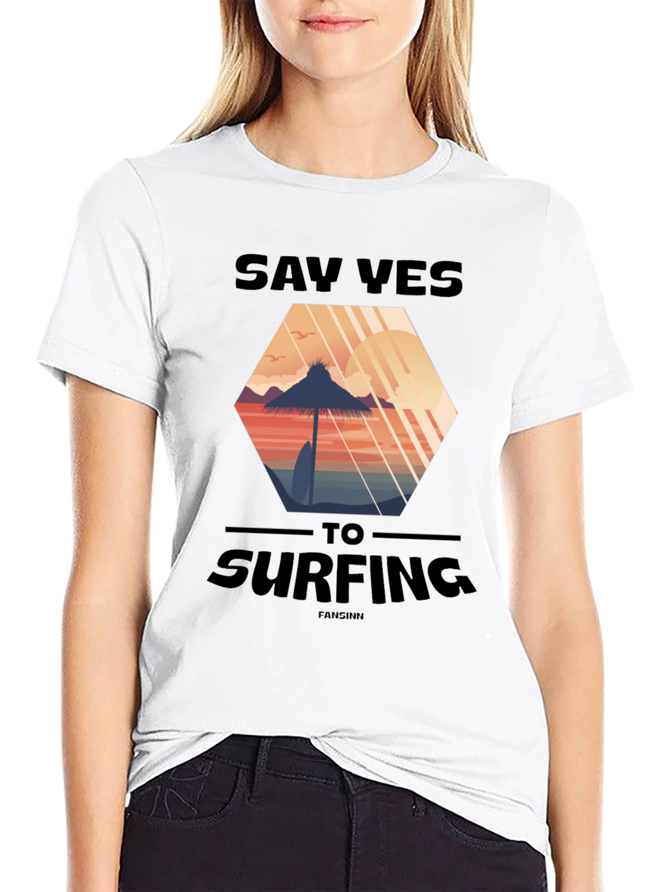 Say Yes to Surfing T-Shirt - Beach Vibes Tee