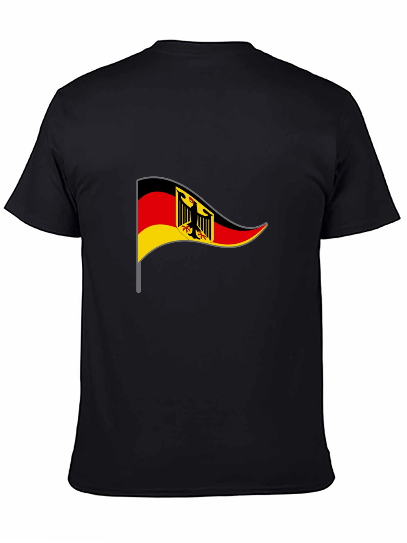 German Flag T-Shirt - Black Cotton Tee