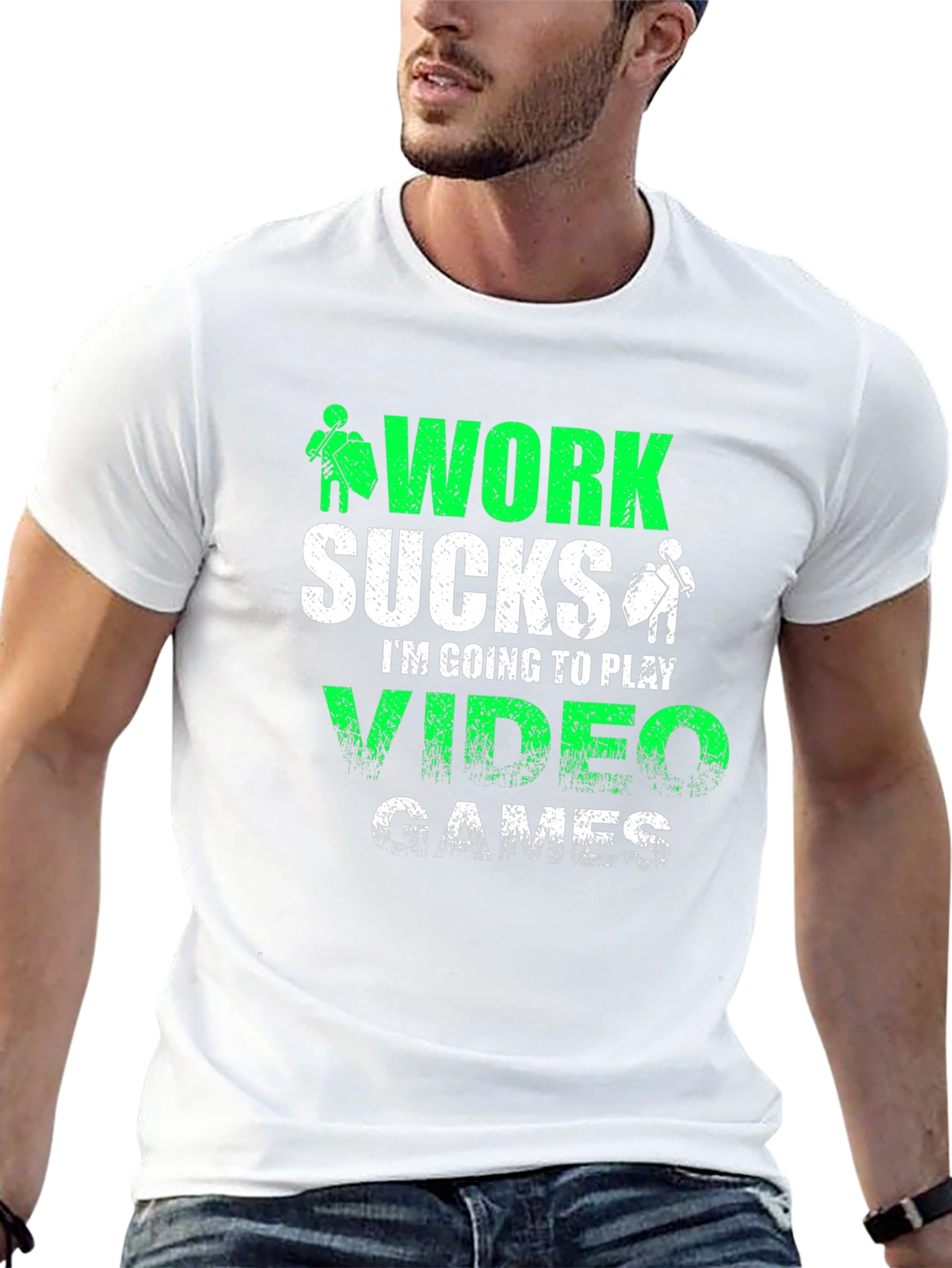 Work Sucks Video Games T-Shirt