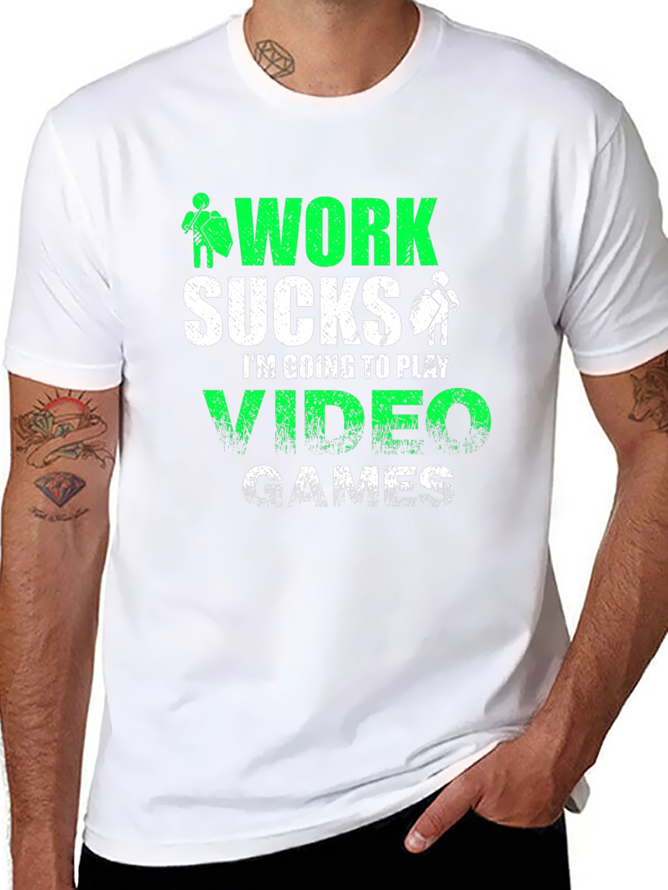 Work Sucks Video Games T-Shirt