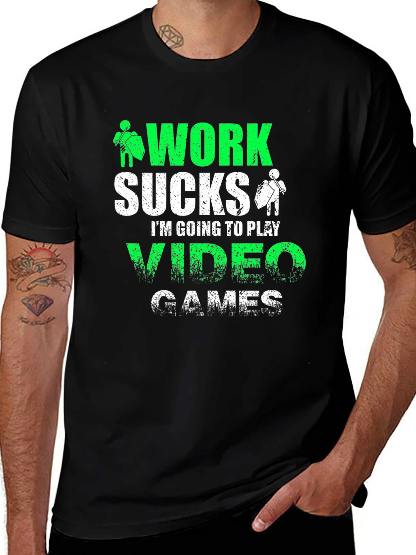 Work Sucks Video Games T-Shirt