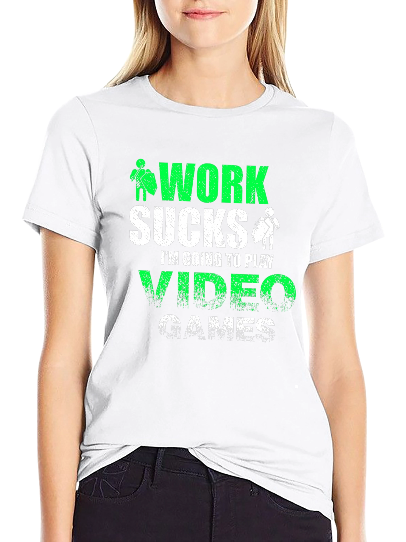 Work Sucks Video Games T-Shirt