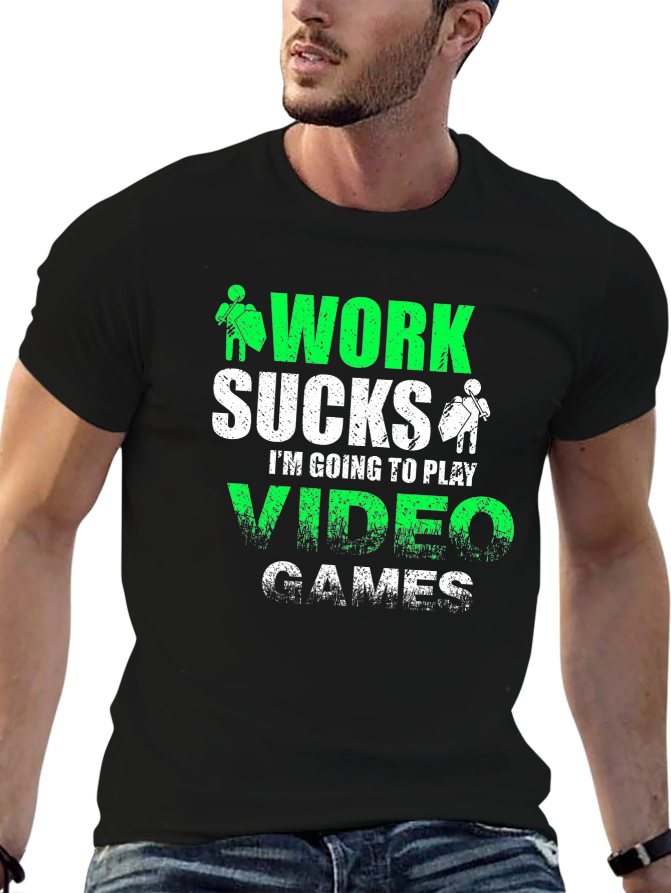 Work Sucks Video Games T-Shirt