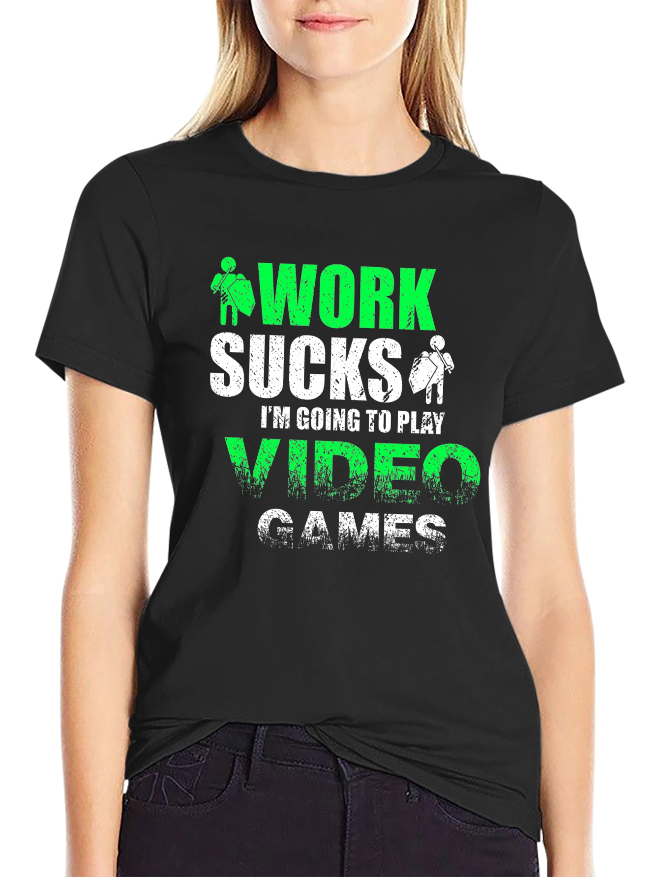 Work Sucks Video Games T-Shirt