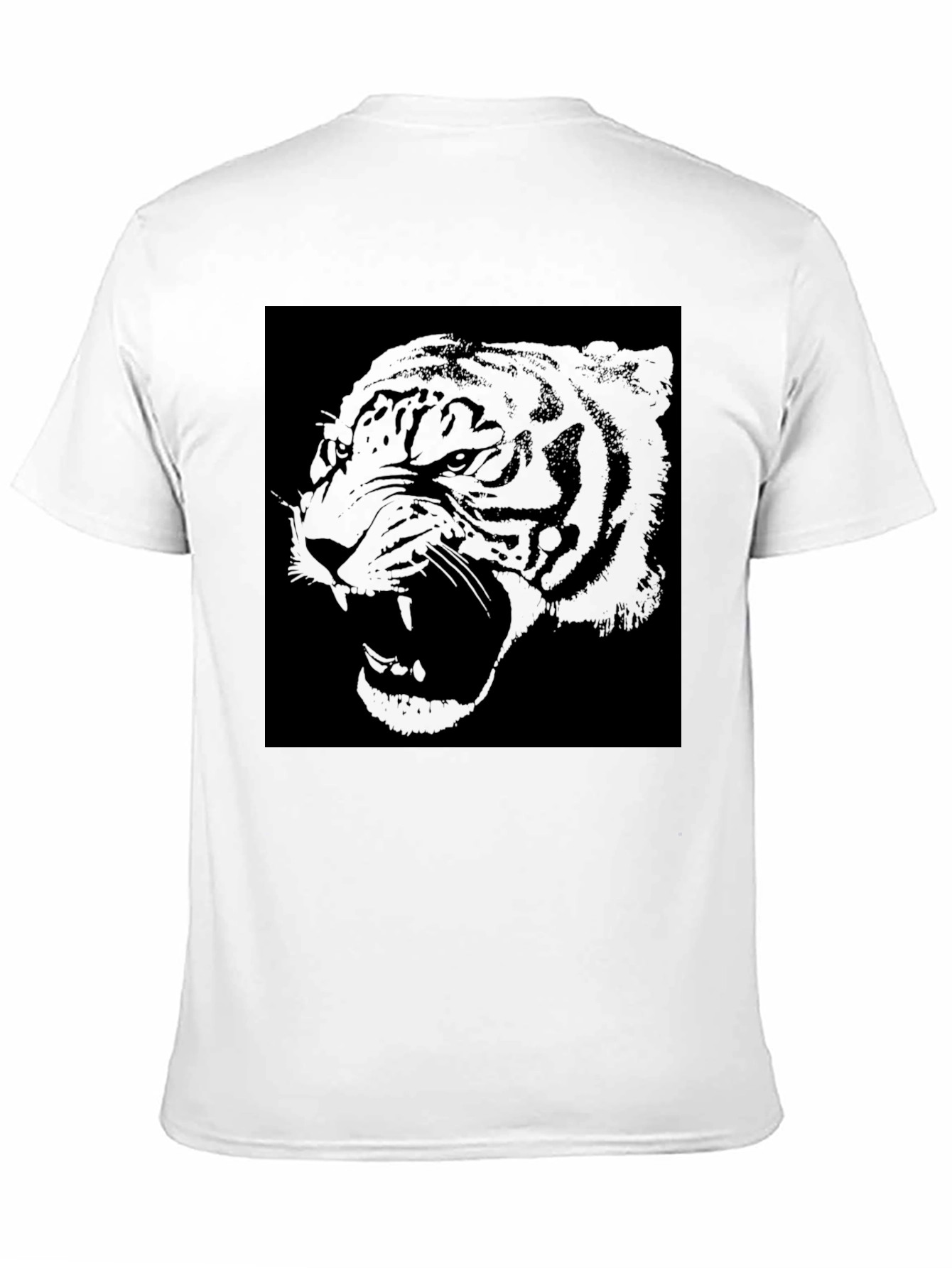 Black Tiger Graphic Tee - Mens Casual T-Shirt