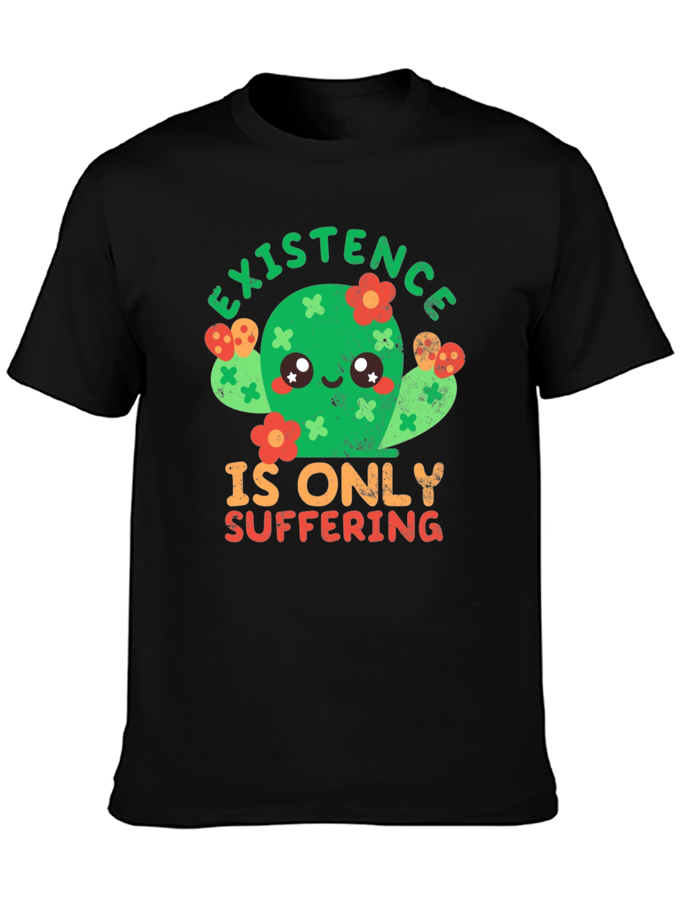 Cactus Graphic Tee - Existence is Suffering T-Shirt