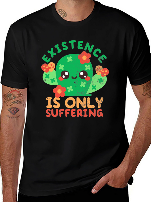 Cactus Graphic Tee - Existence is Suffering T-Shirt