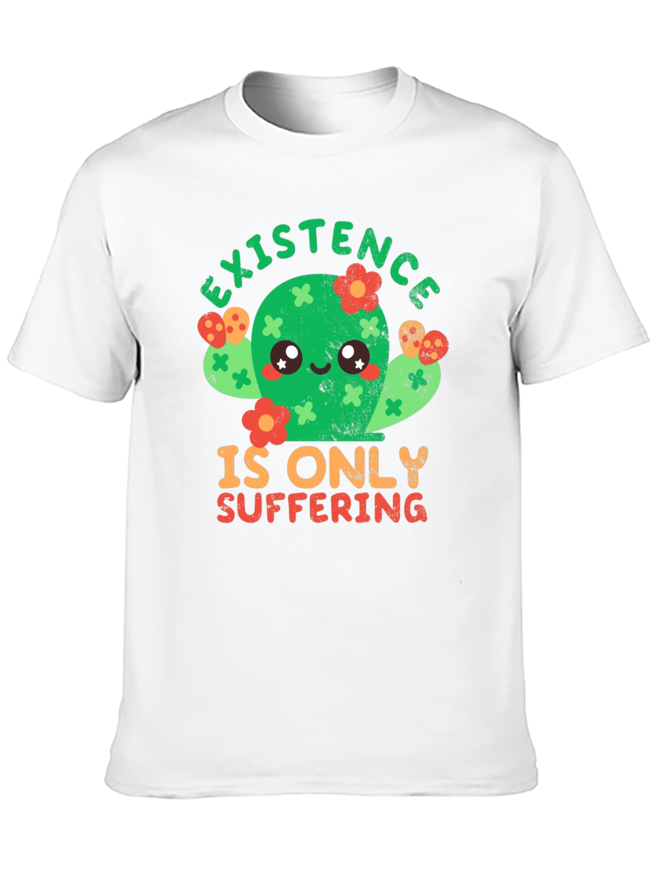 Cactus Graphic Tee - Existence is Suffering T-Shirt