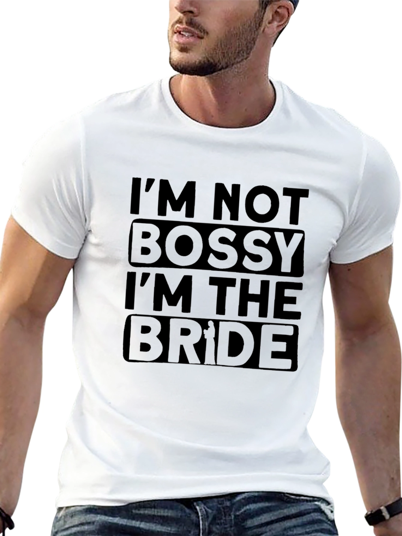 Im Not Bossy Im The Bride Black Tee