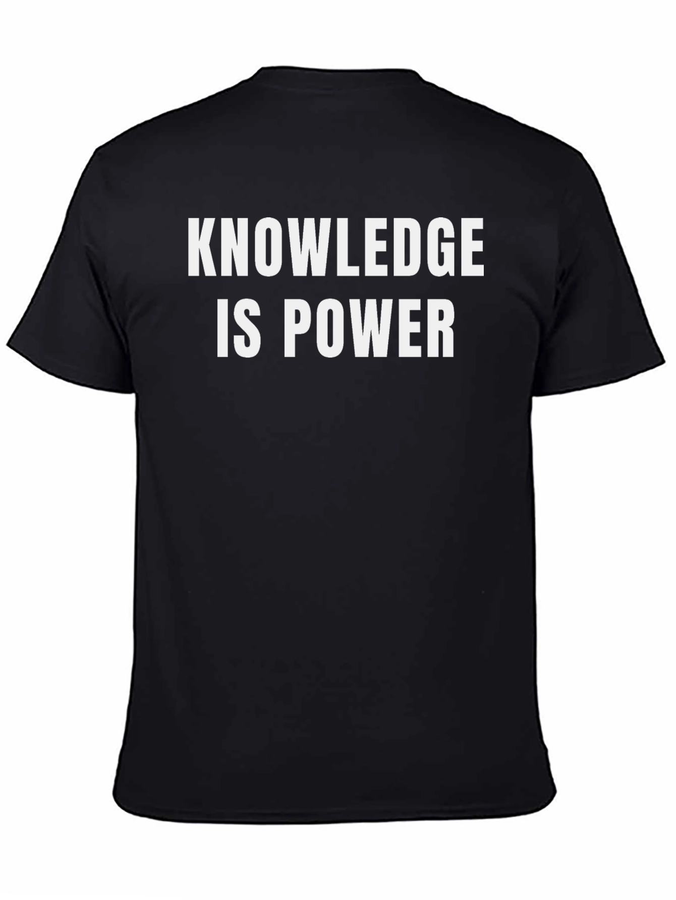 Knowledge is Power Black Graphic Tee