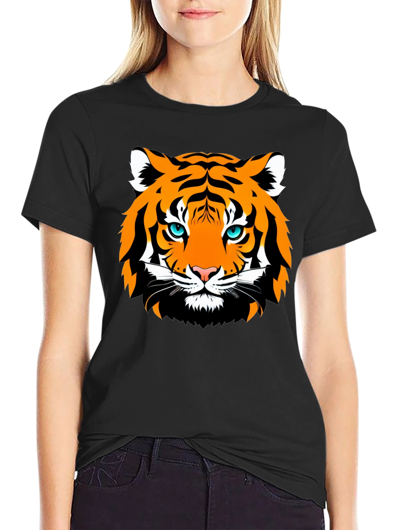 Tiger Graphic Black T-Shirt - Stylish Mens Fashion