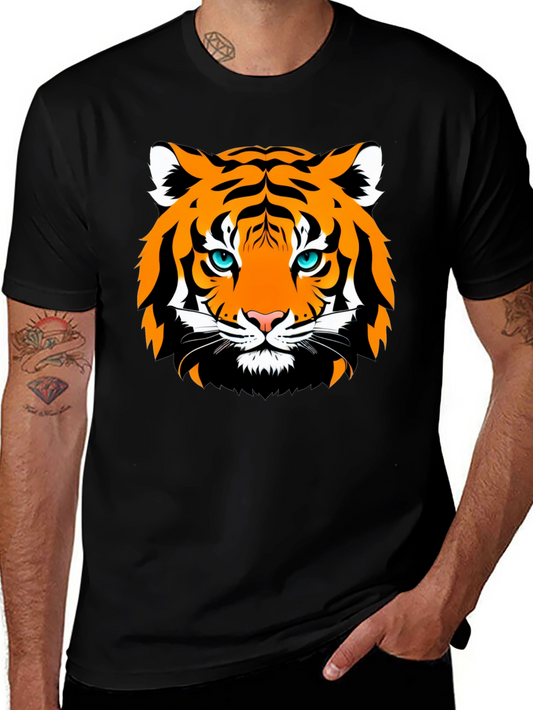 Tiger Graphic Black T-Shirt - Stylish Mens Fashion