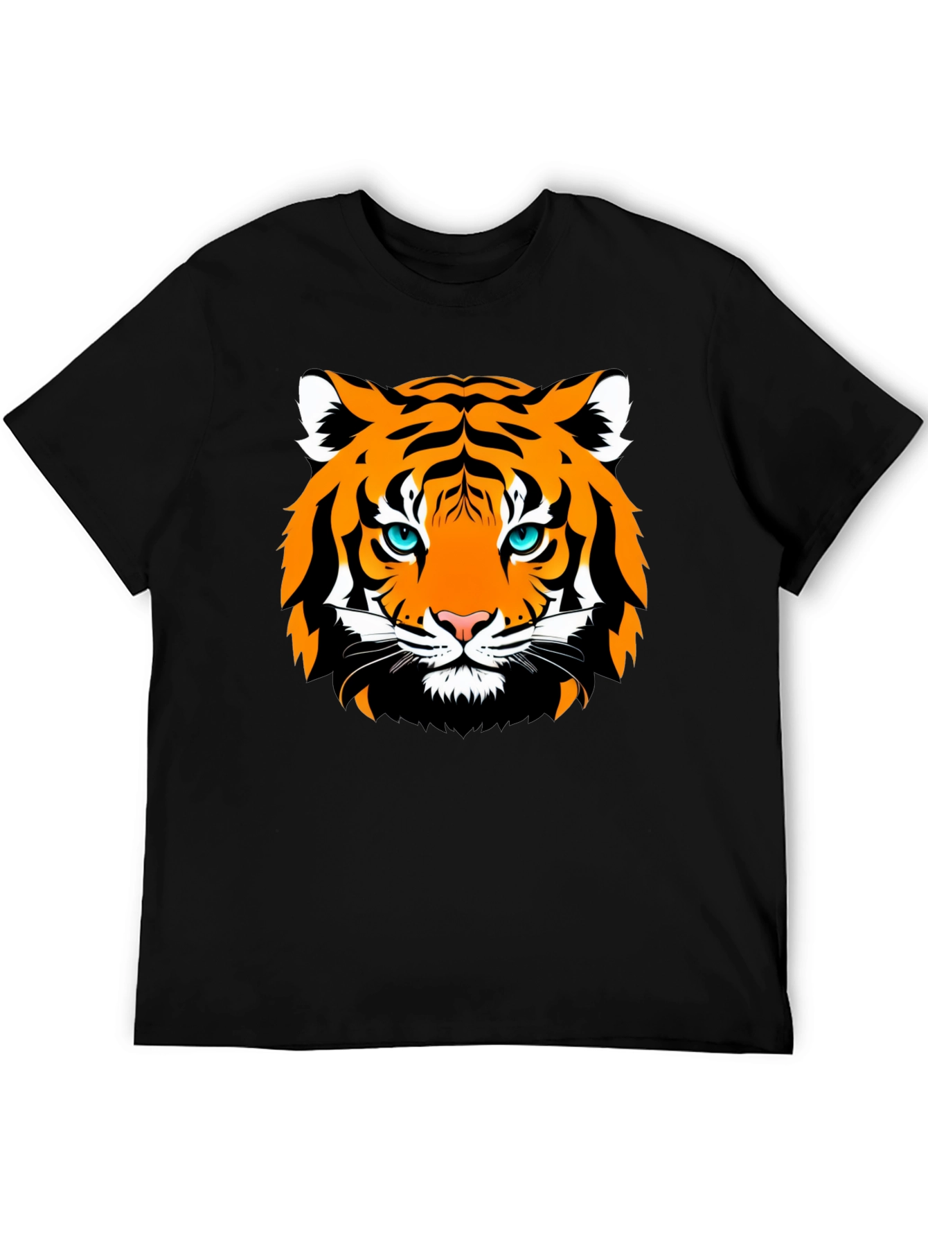 Tiger Graphic Black T-Shirt - Stylish Mens Fashion