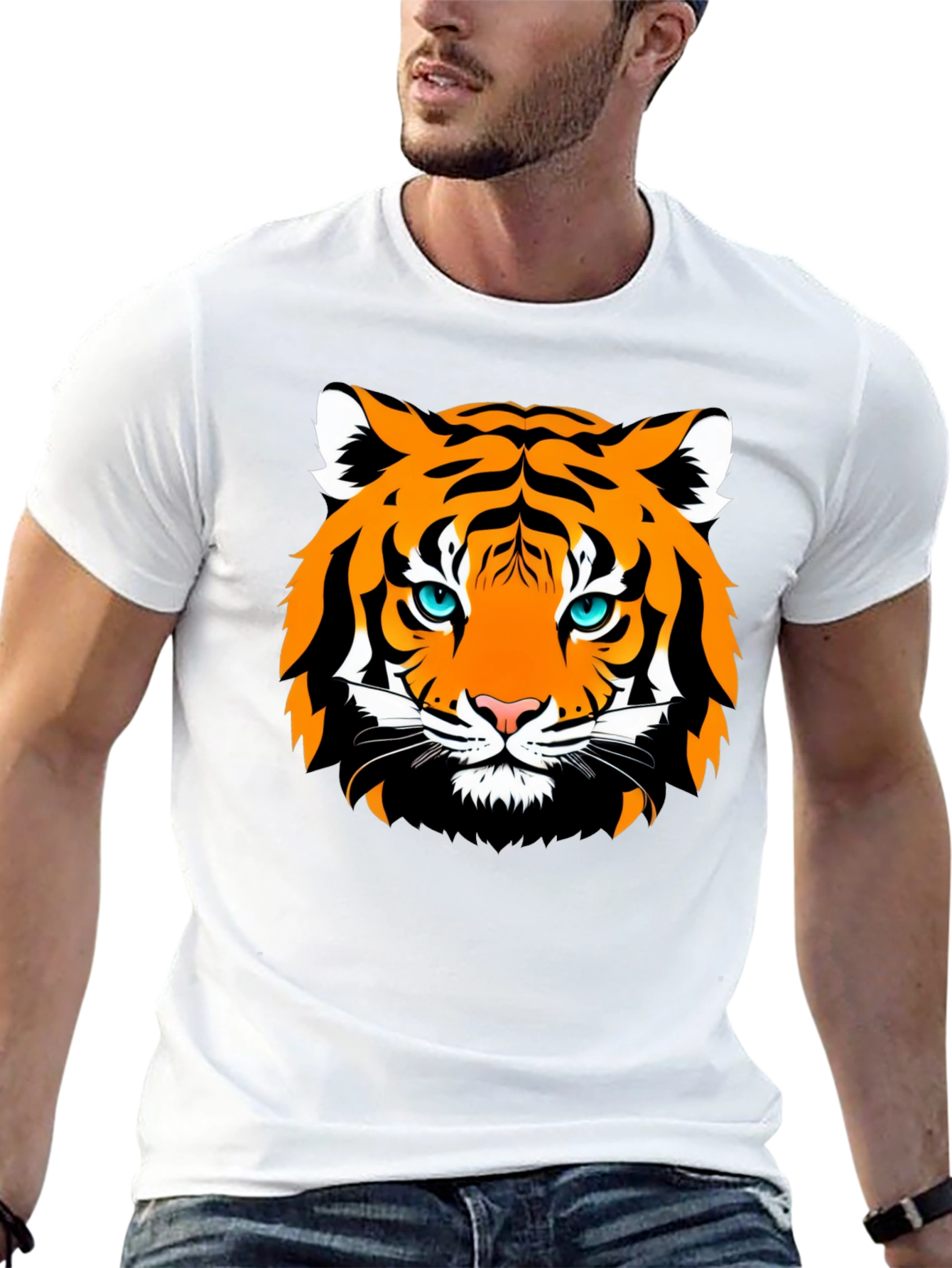 Tiger Graphic Black T-Shirt - Stylish Mens Fashion