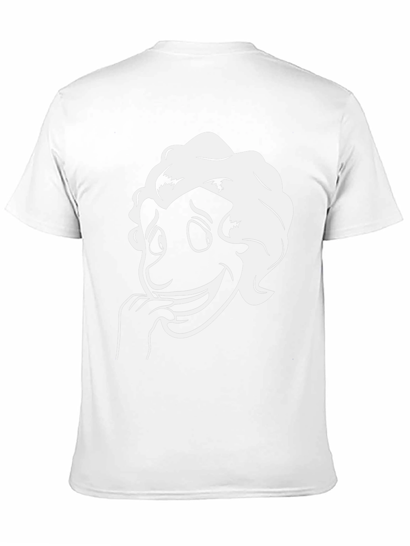 Cartoon Character Graphic Tee - Black