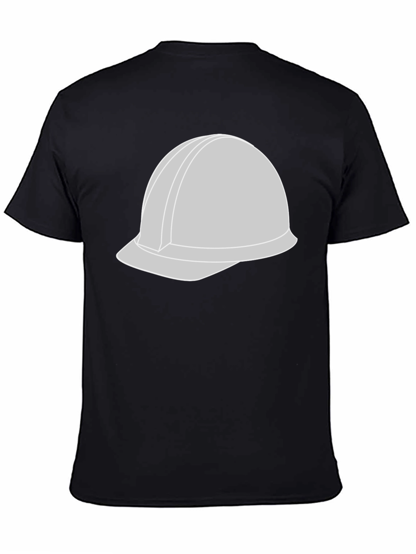 Construction Helmet Graphic Tee - Black