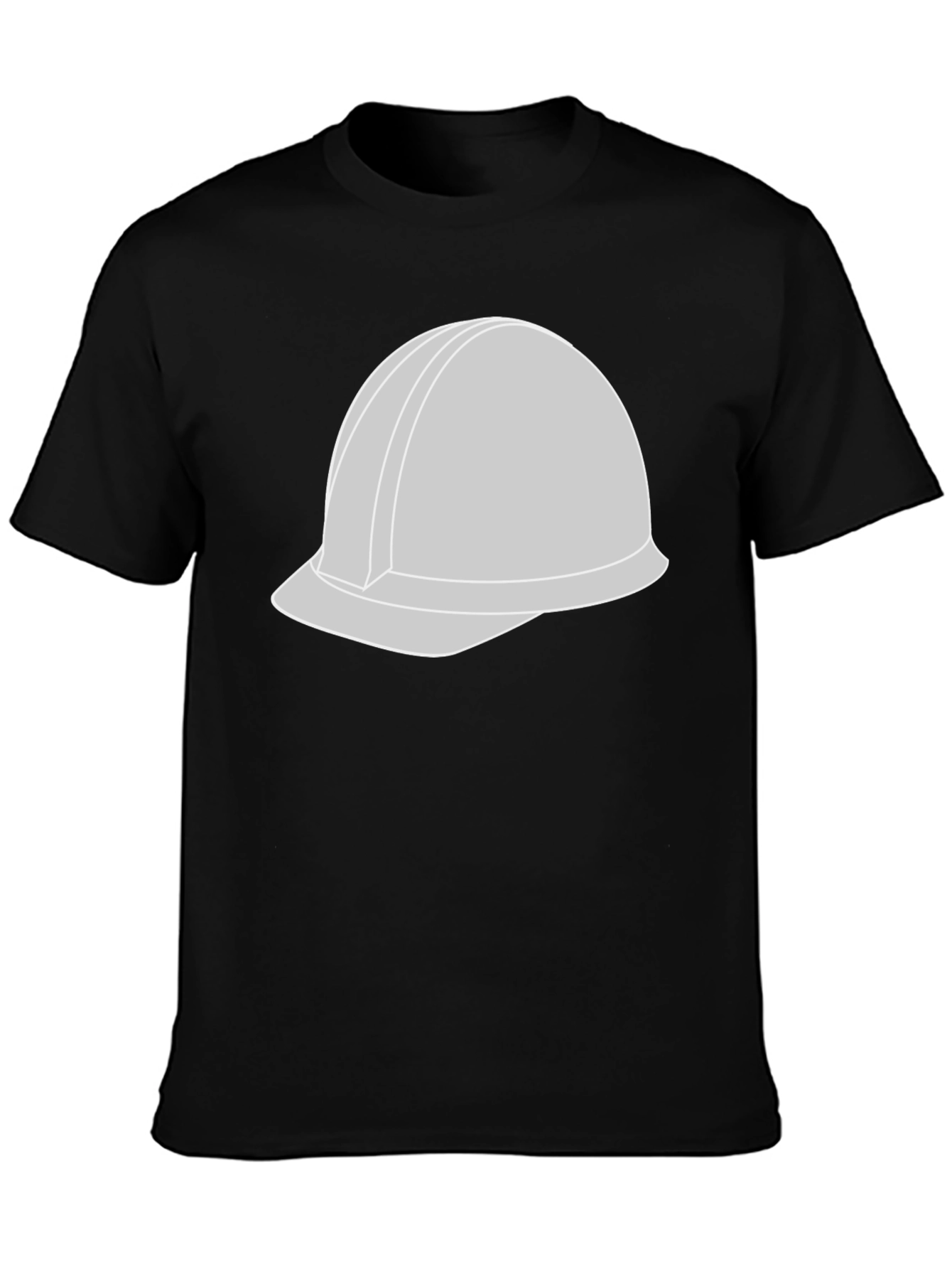 Construction Helmet Graphic Tee - Black