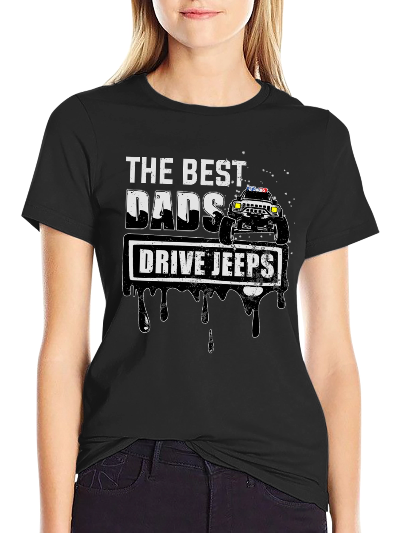 Best Dads Drive Jeeps Graphic T-Shirt