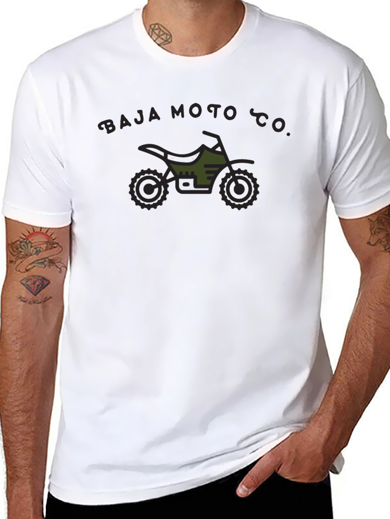 Baja Moto Co. Graphic T-Shirt - Black