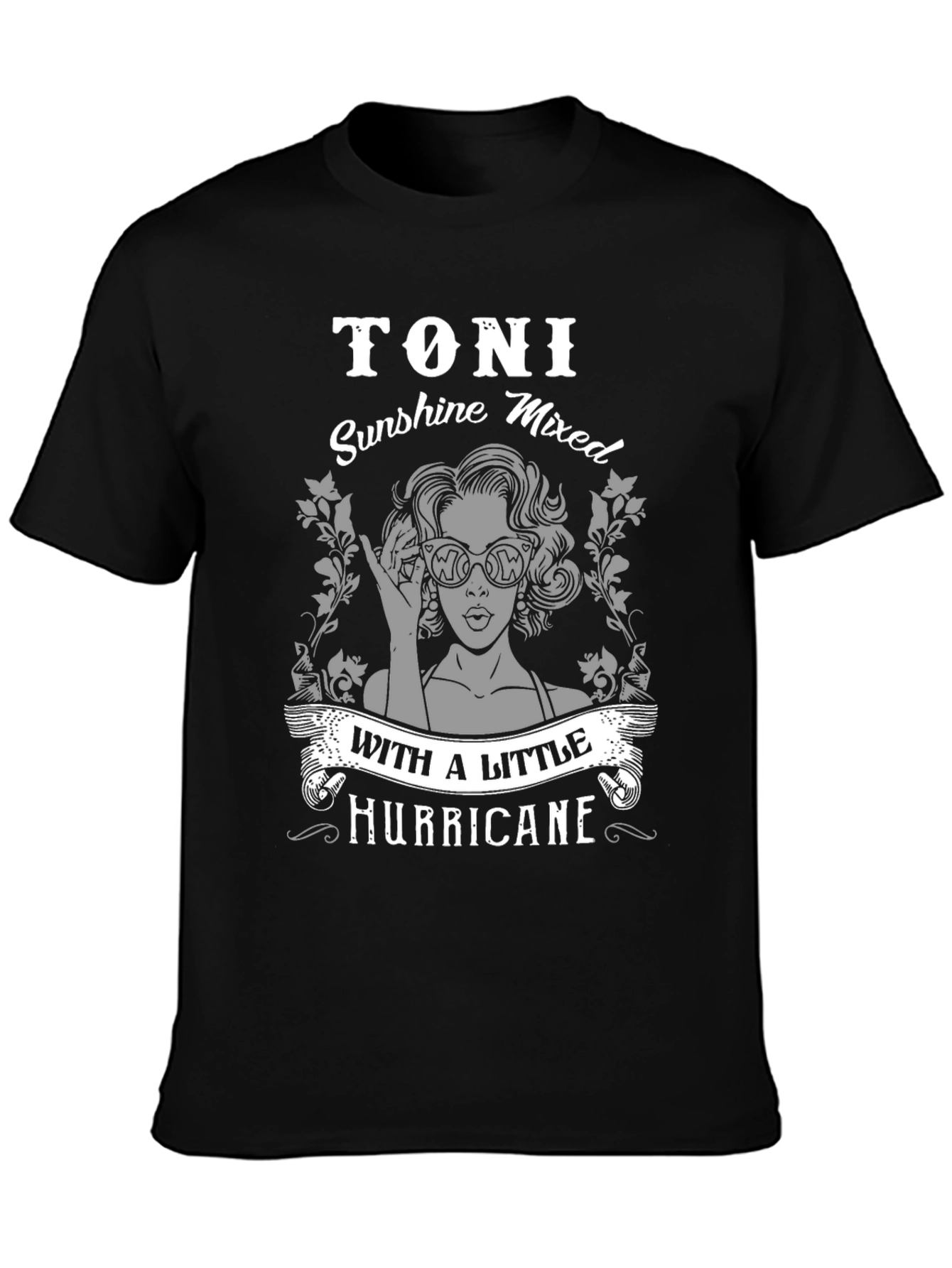 Toni Sunshine & Hurricane T-Shirt - Unisex Black Tee