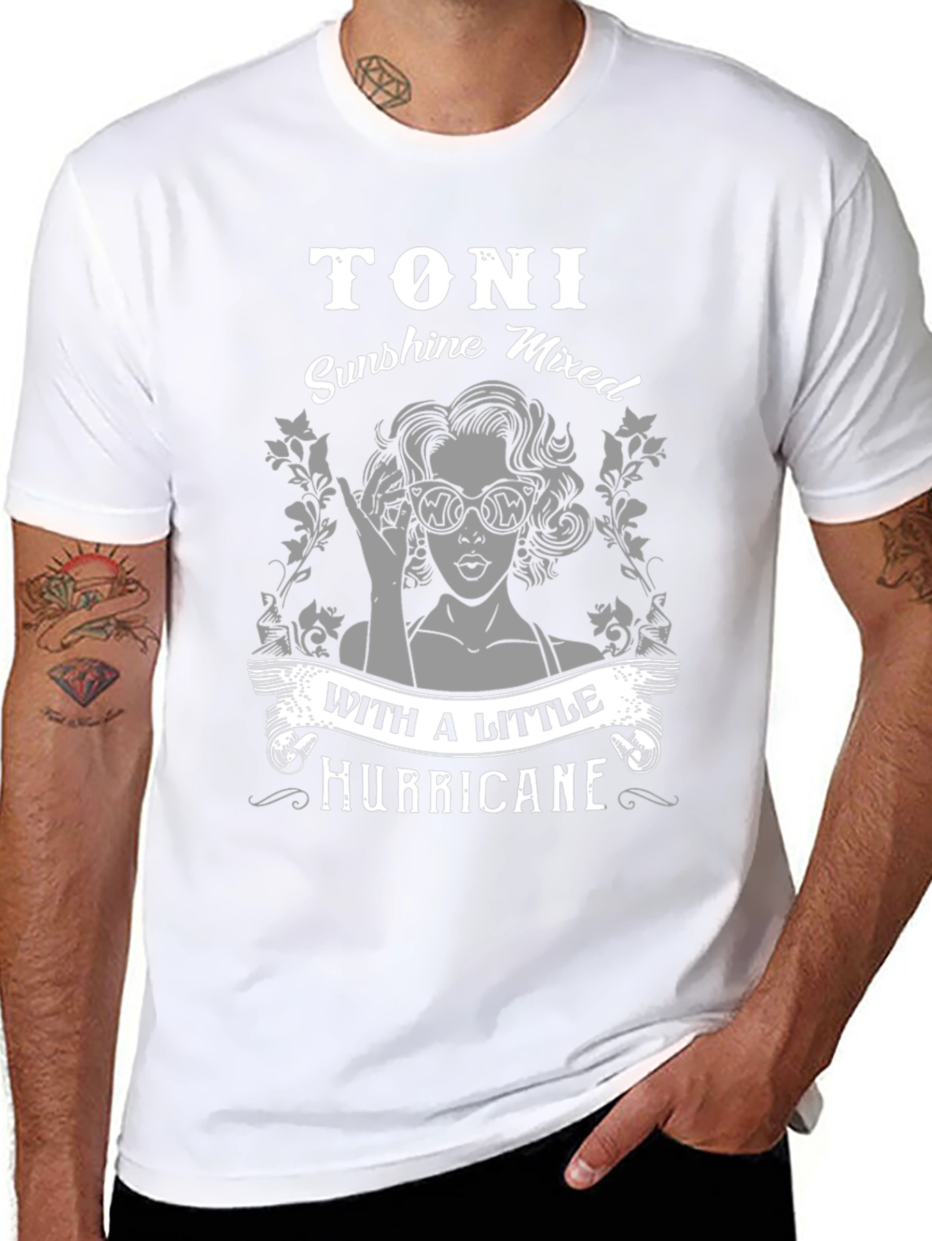Toni Sunshine & Hurricane T-Shirt - Unisex Black Tee
