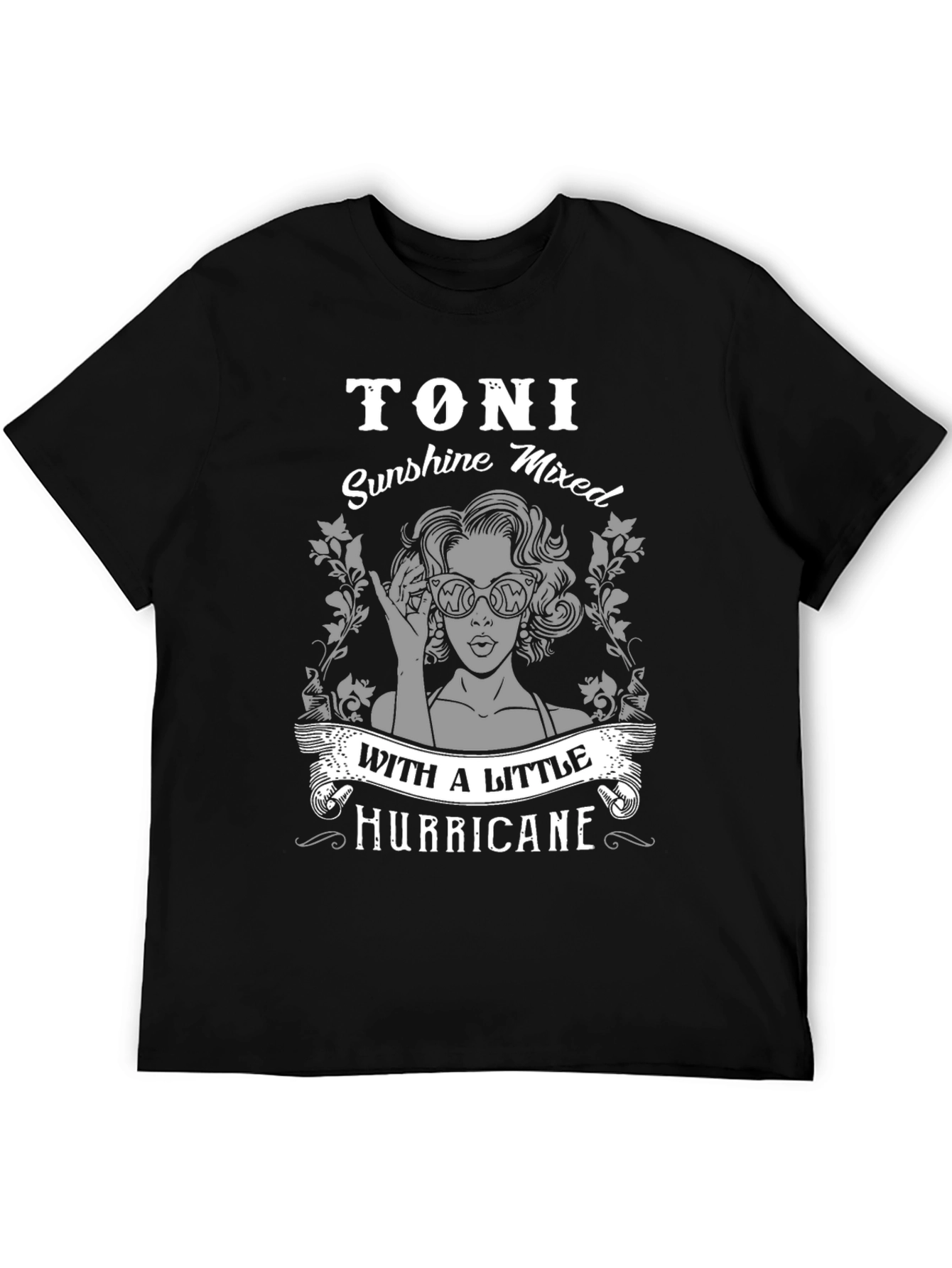 Toni Sunshine & Hurricane T-Shirt - Unisex Black Tee
