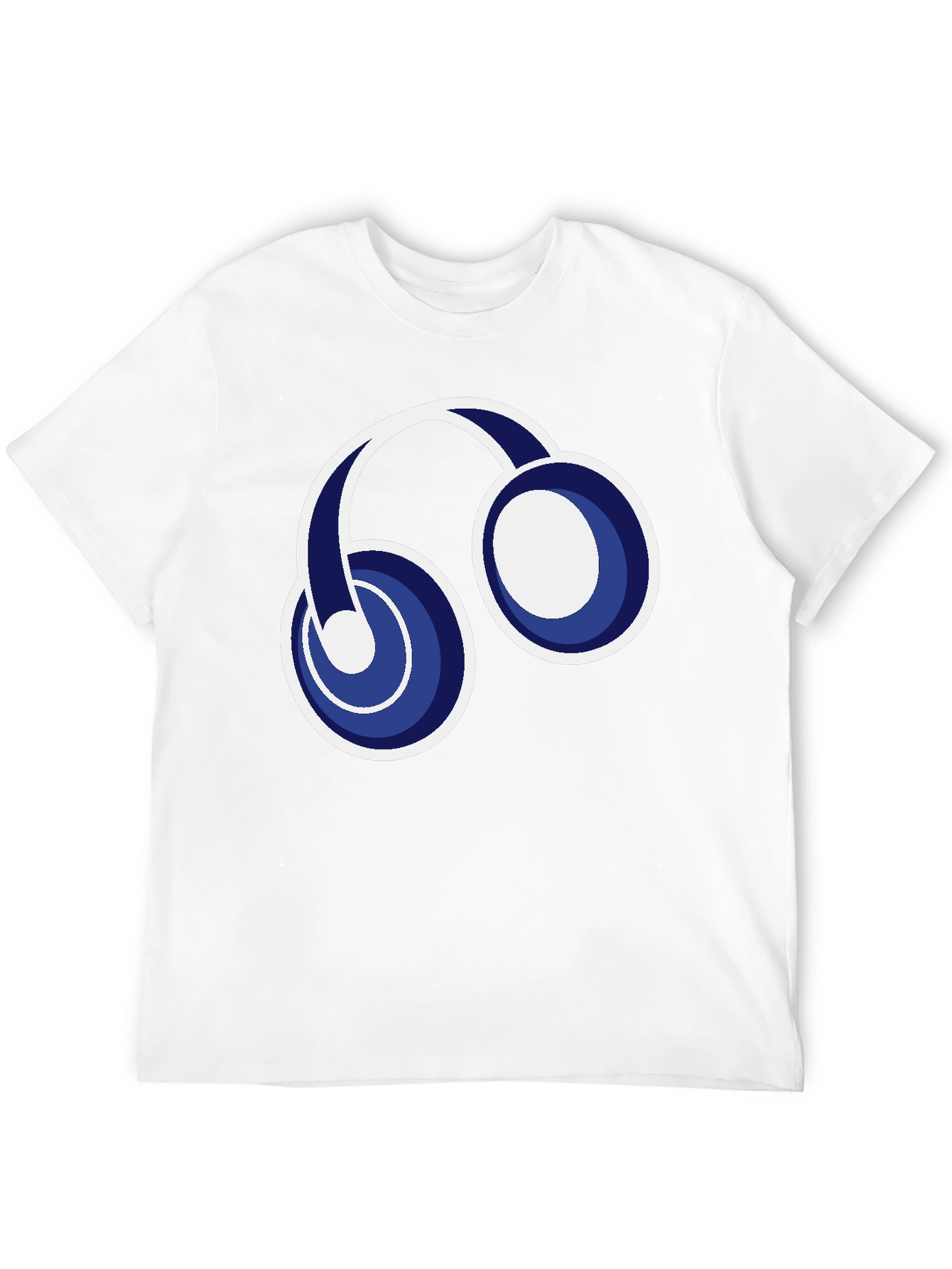 Black T-Shirt with Headphone Graphic
