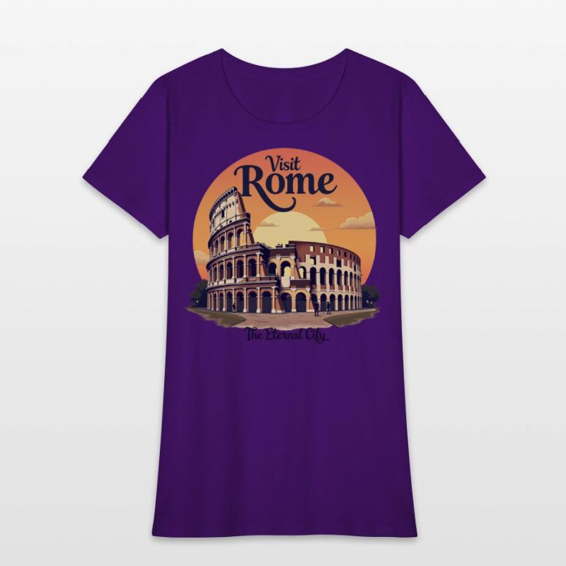 "Colosseum Rome Vintage Travel Design"