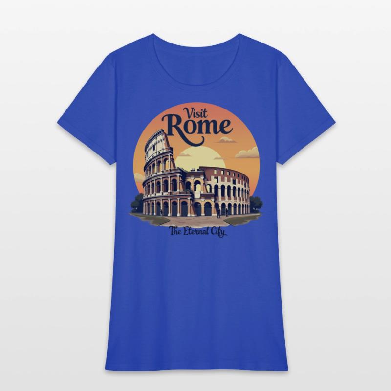 "Colosseum Rome Vintage Travel Design"