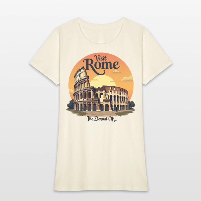 "Colosseum Rome Vintage Travel Design"