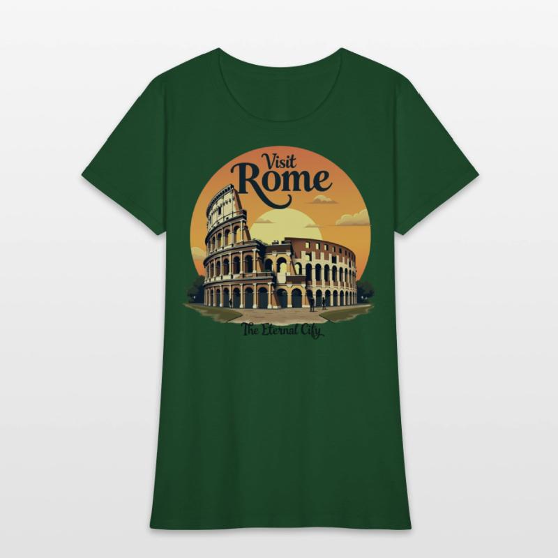 "Colosseum Rome Vintage Travel Design"
