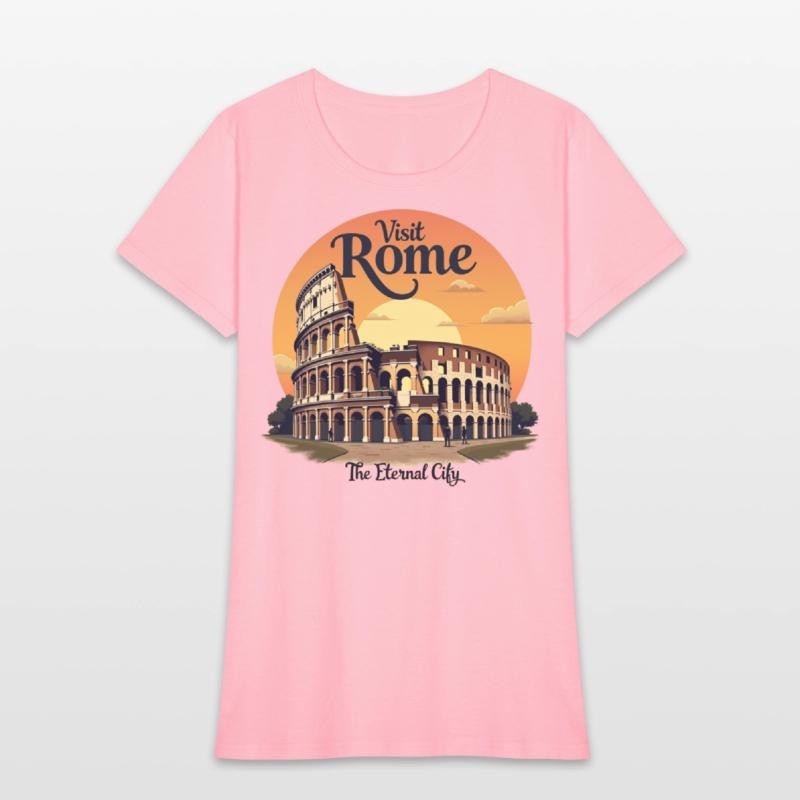 "Colosseum Rome Vintage Travel Design"