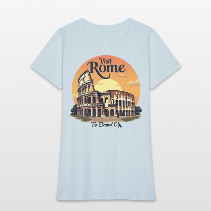 "Colosseum Rome Vintage Travel Design"