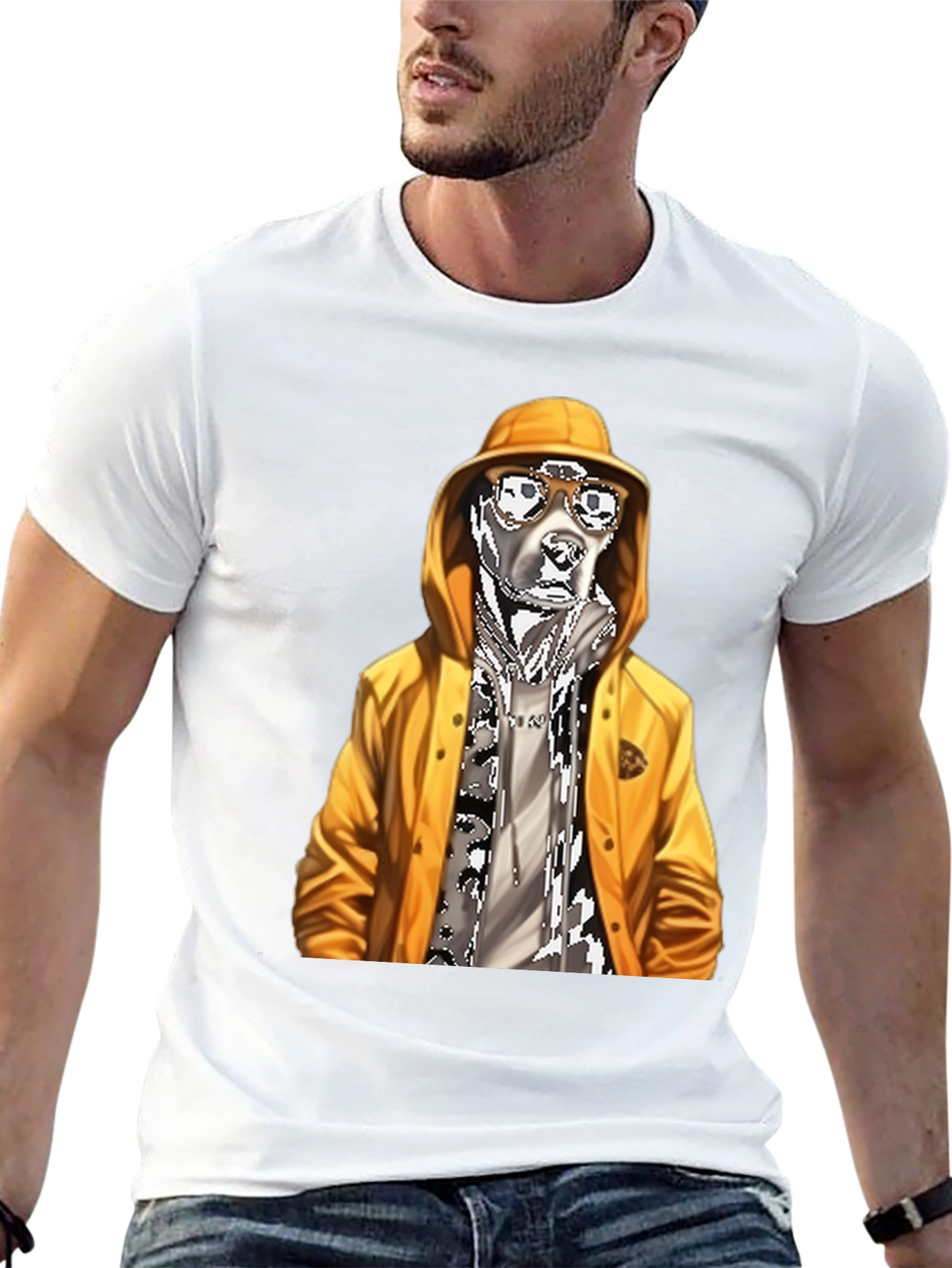 Cool Dog Graphic Tee - Black