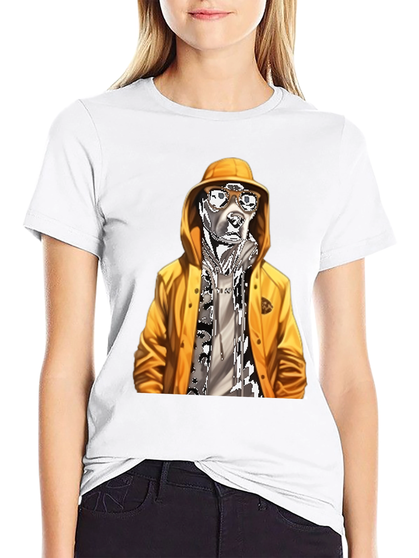 Cool Dog Graphic Tee - Black