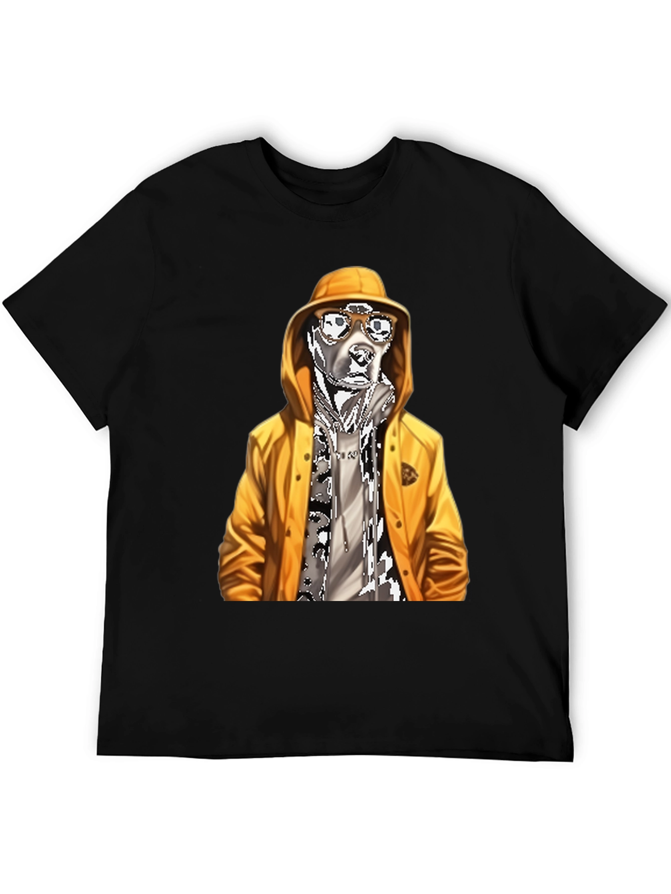 Cool Dog Graphic Tee - Black