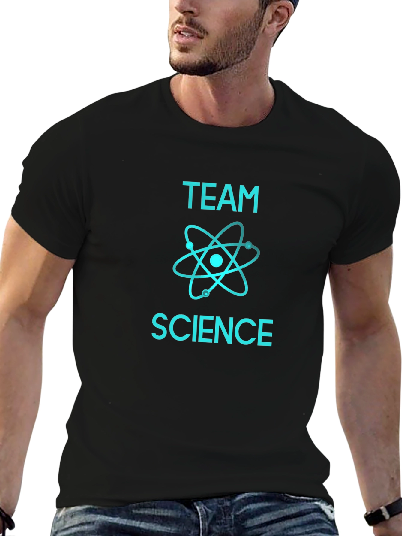 Team Science Graphic Tee - Cool Black T-Shirt