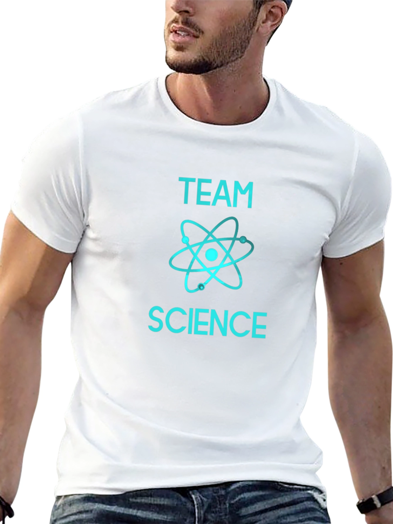 Team Science Graphic Tee - Cool Black T-Shirt