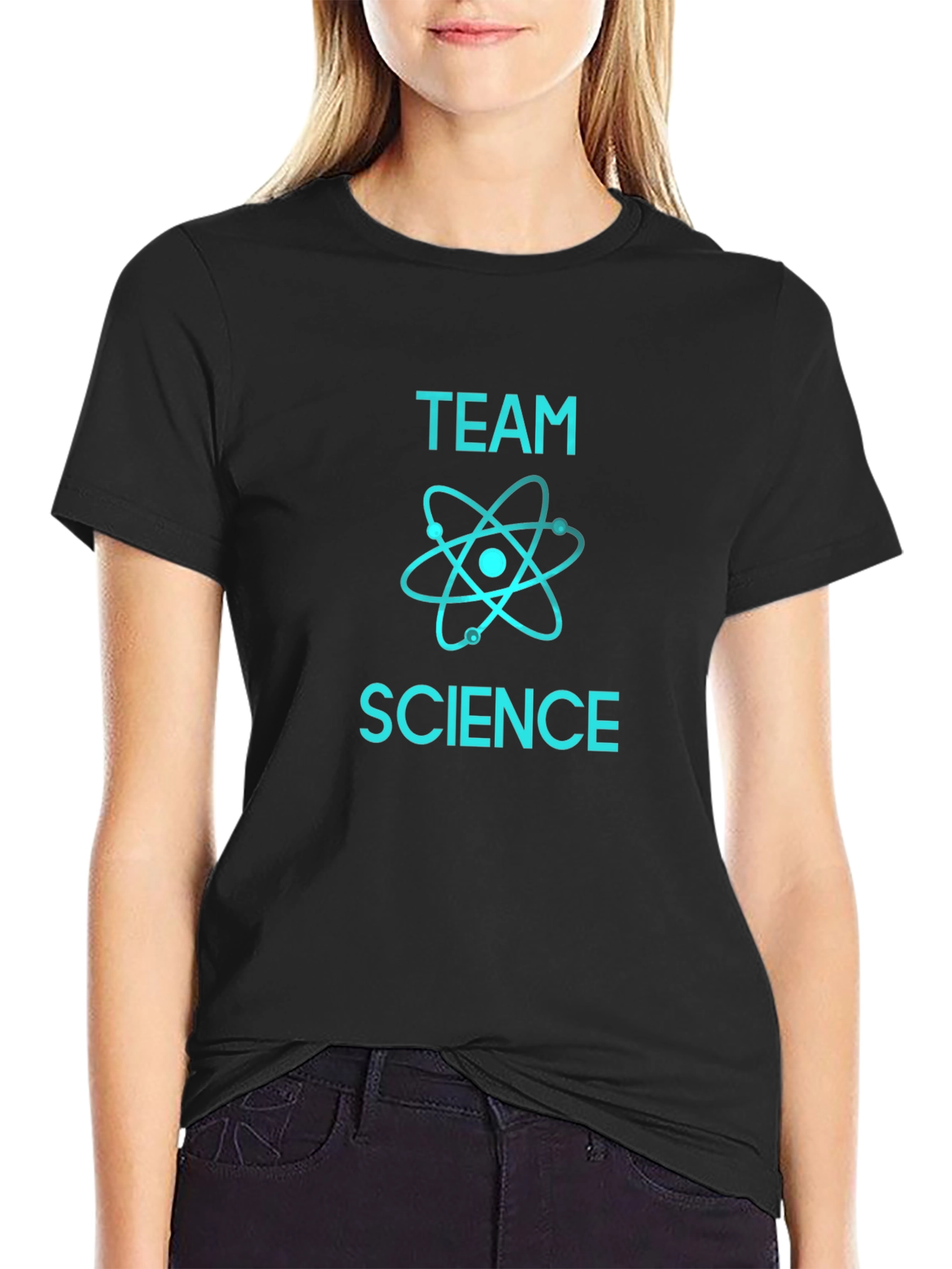 Team Science Graphic Tee - Cool Black T-Shirt